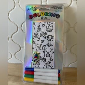 Living Royal Coloring Socks for Kids